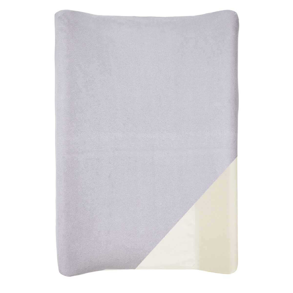 Housse pour matelas à langer 50x70 cm en Coton x2 - Écru/Lilas
