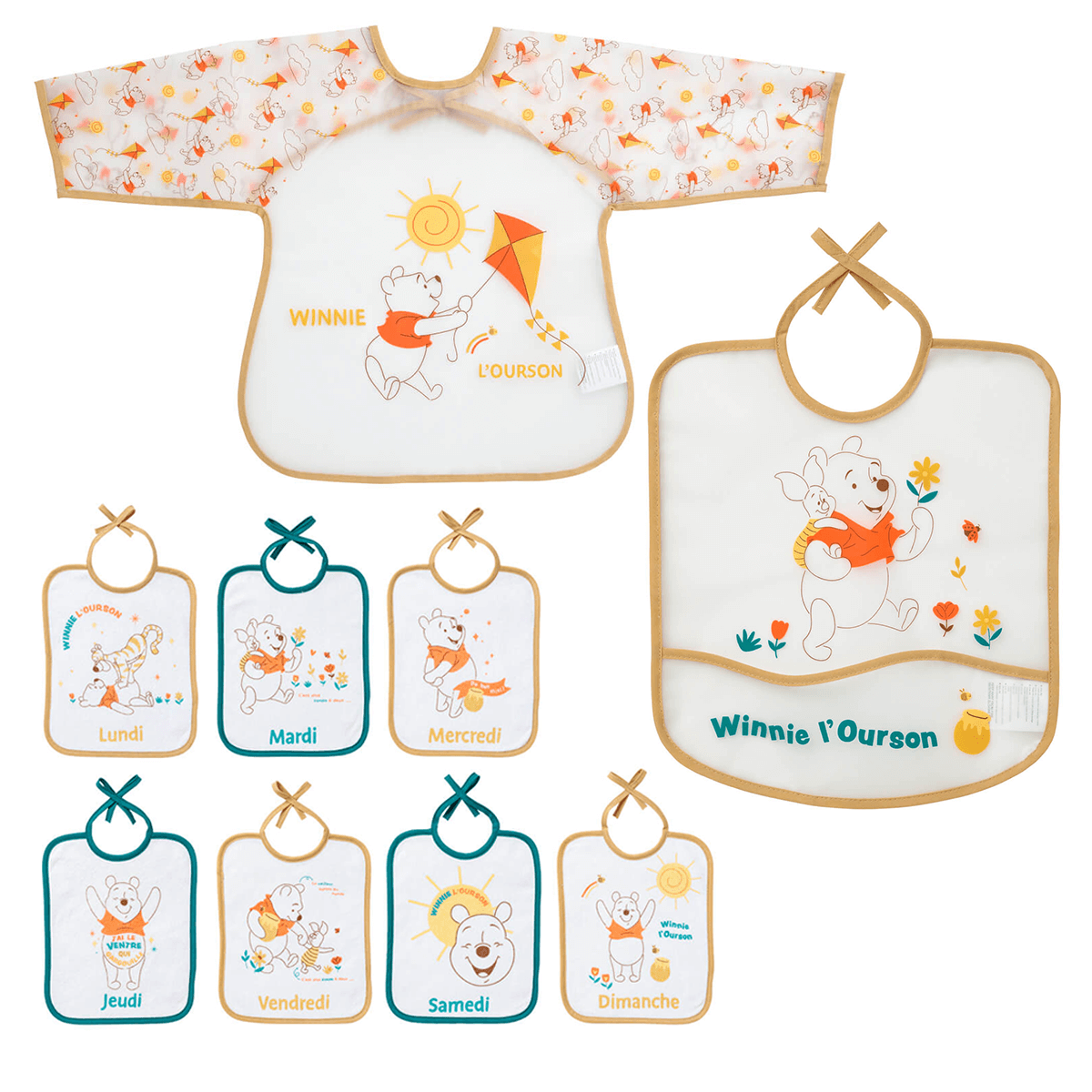 BB Kit - Bavoirs 0-18 mois Winnie Retro