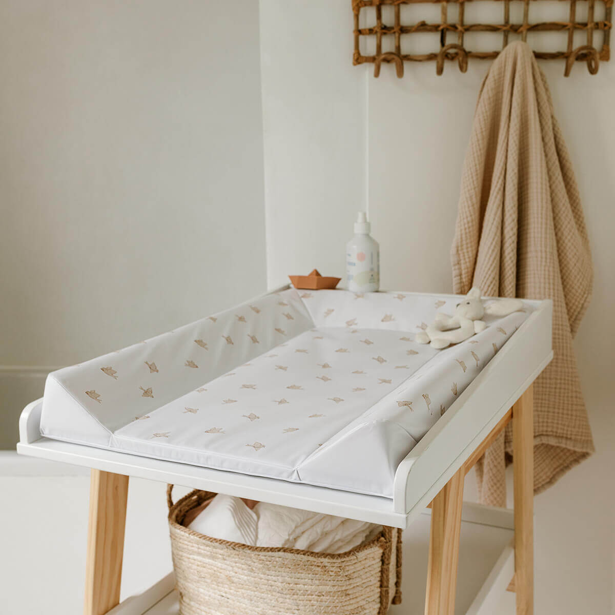 Matelas à langer 50x70 cm Luxe en PVC Oiseaux