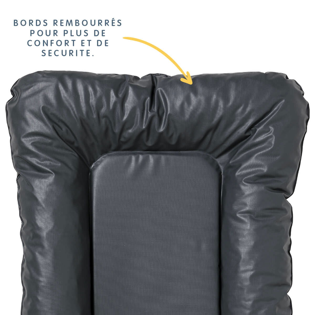 Matelas à langer Flocons 50x70 cm - Gris anthracite -