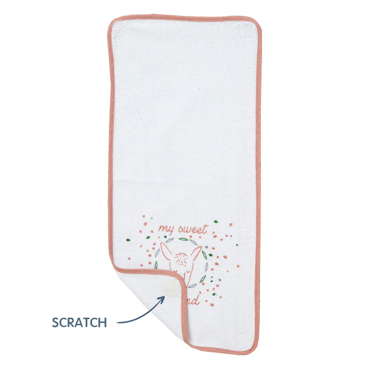 Serviette à scratch bio pour matelas à langer - My Sweet Friend -