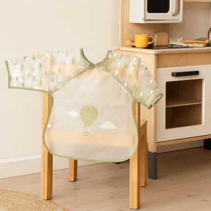 Bavoir bébé 37x42 cm imperméable - Bavoir tablier 12 mois - Montgolfière