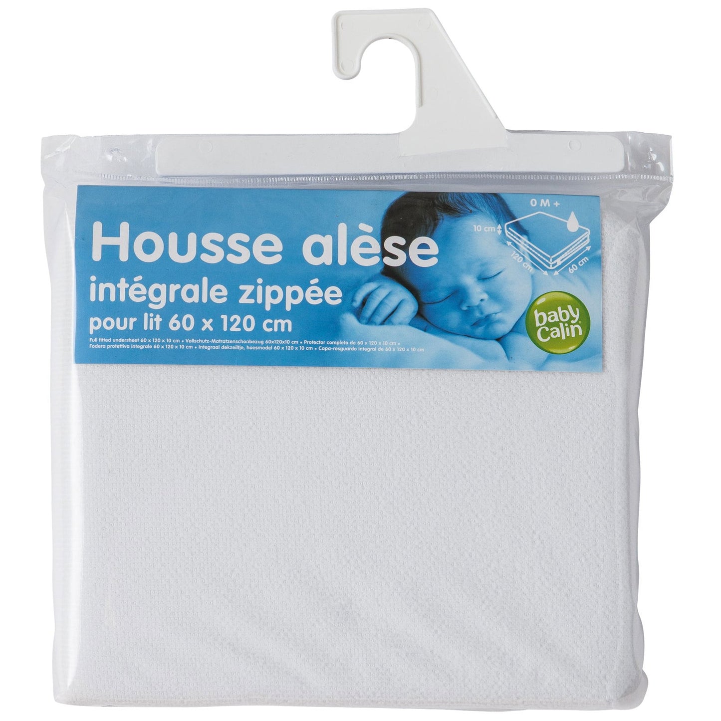 Alèse intégrale zippé en microfibre 60x120 cm - Babycalin