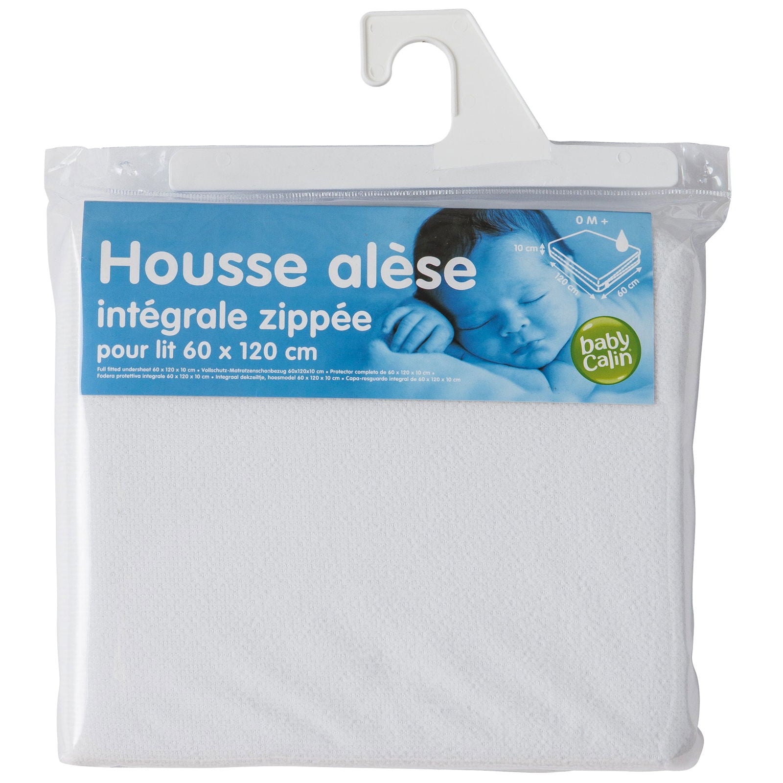Alèse intégrale zippé en microfibre 60x120 cm - Babycalin