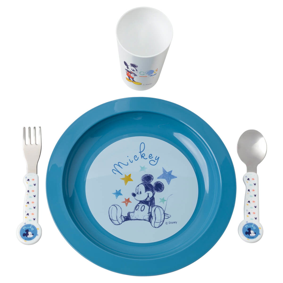 Assiette plate bébé Mickey Cool - 