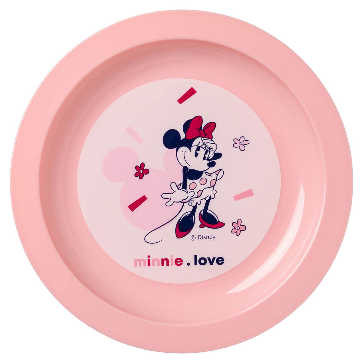 Assiette plate bébé Minnie Confettis - Disney Baby