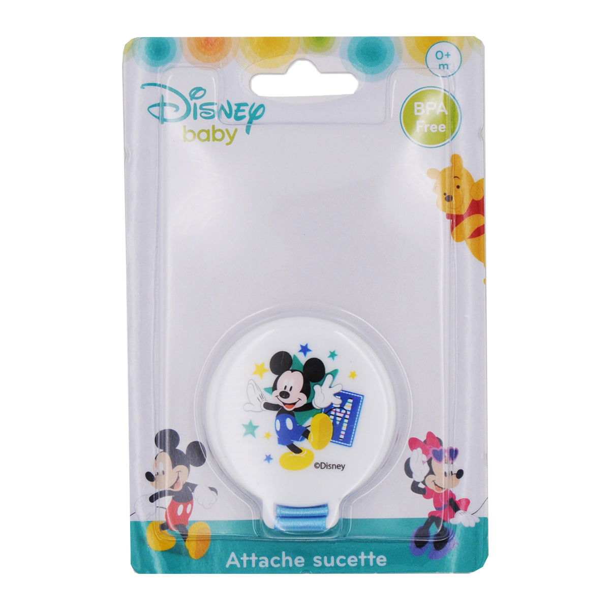Attache tétine ruban Disney Mickey Bloom - 
