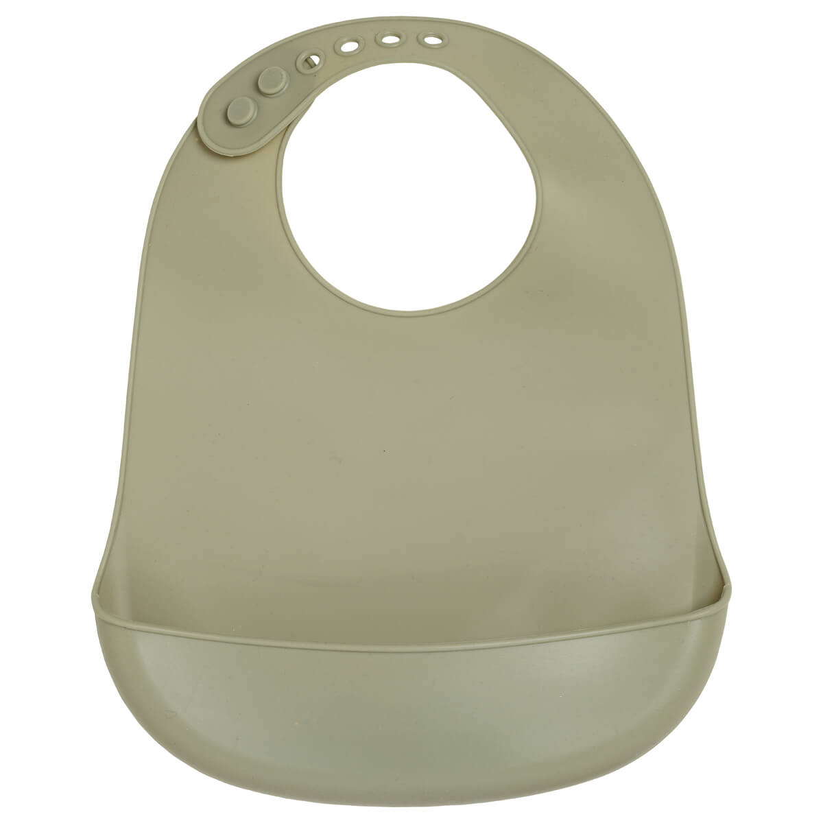 Bavoir bébé 21x30 cm - Bavoir silicone 6 mois - Kaki