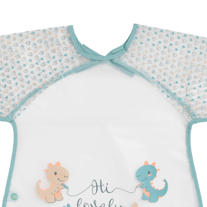 Bavoir bébé 37x42 cm imperméable - Bavoir tablier 12 mois - Dinosaures
