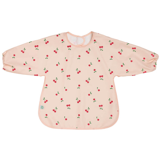 Bavoir bébé 37x42 cm imperméable - Bavoir tablier 12 mois - Fruity Cerise