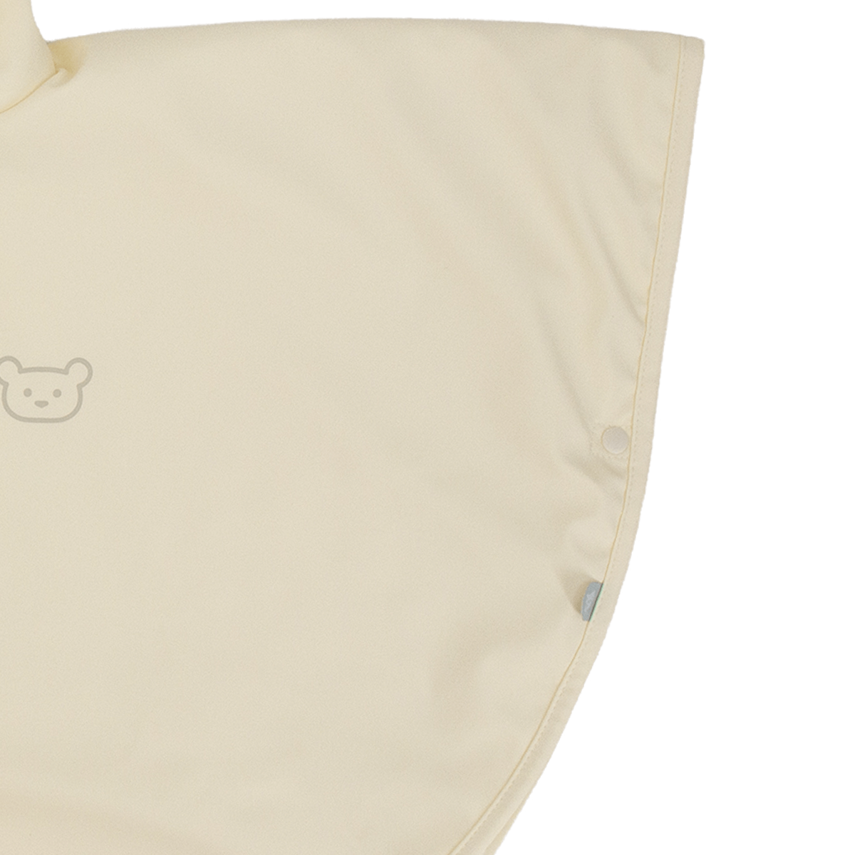 Poncho bébé Malin imperméable - Cape de pluie bébé bi-matière 9-36 mois - Sable Ourson