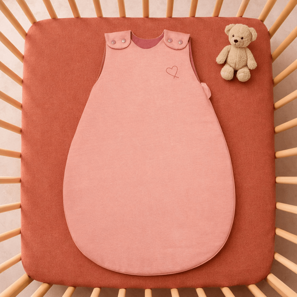 Gigoteuse hiver 0-6 mois 65 cm - Gigoteuse Tog 3,5 pour bébé - Rosée Cœur