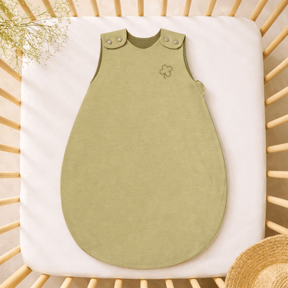 Gigoteuse été 0-6 mois 65 cm - Gigoteuse Tog 0,5 pour bébé - Tilleul Trèfle