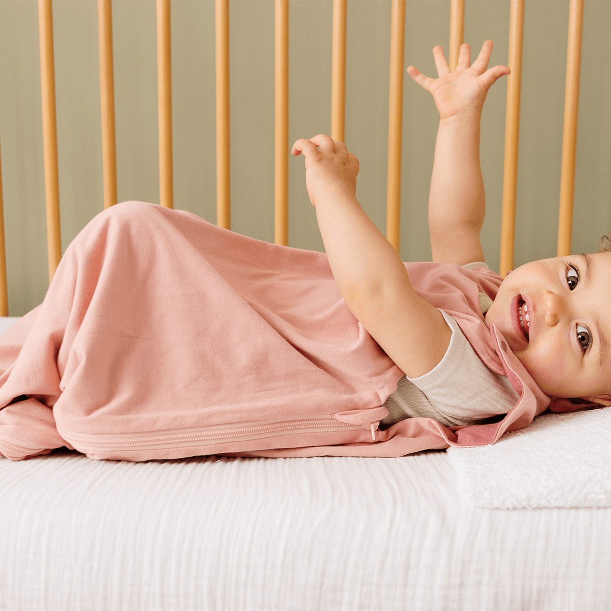 Gigoteuse été 6-24 mois 90 cm - Gigoteuse Tog 0,5 pour bébé - Rosée Cœur