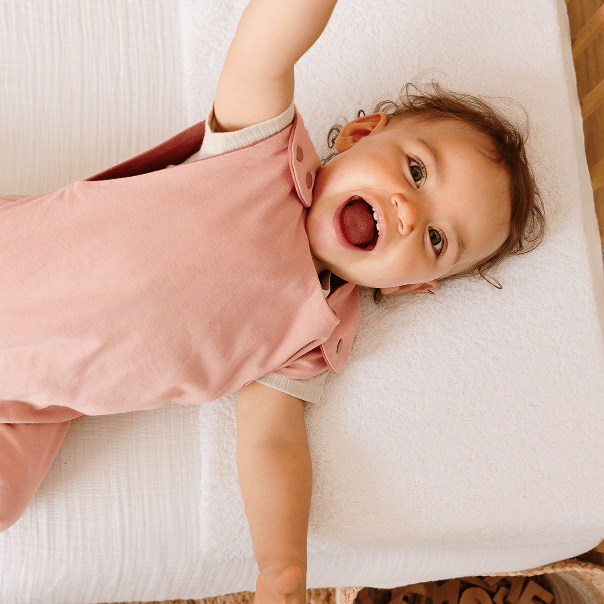 Gigoteuse été 6-24 mois 90 cm - Gigoteuse Tog 0,5 pour bébé - Rosée Cœur