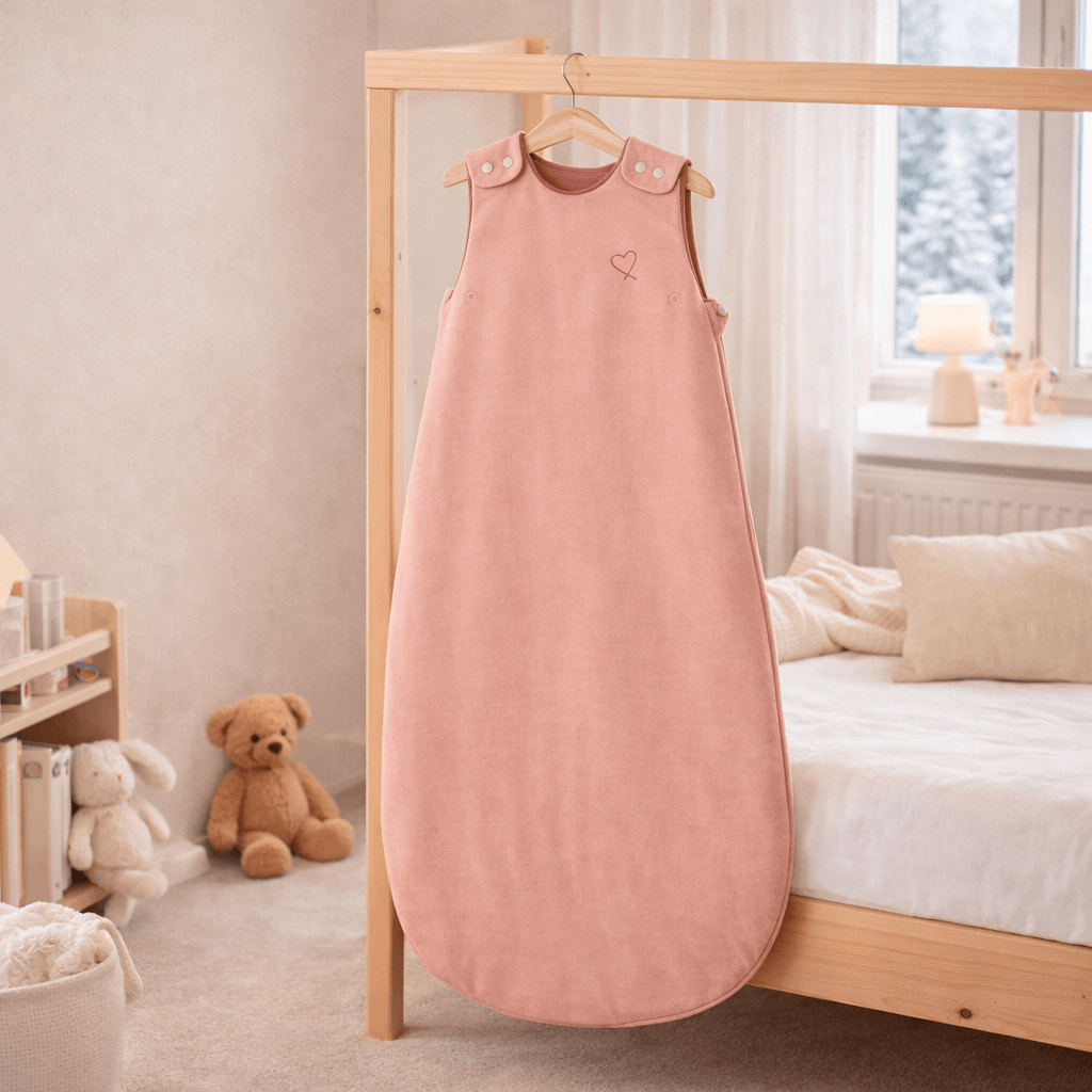 Gigoteuse hiver 6-36 mois 110 cm - Gigoteuse Tog 3,5 pour bébé - Rosée Cœur