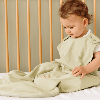 Gigoteuse été 6-24 mois 90 cm - Gigoteuse Tog 0,5 pour bébé - Tilleul Trèfle