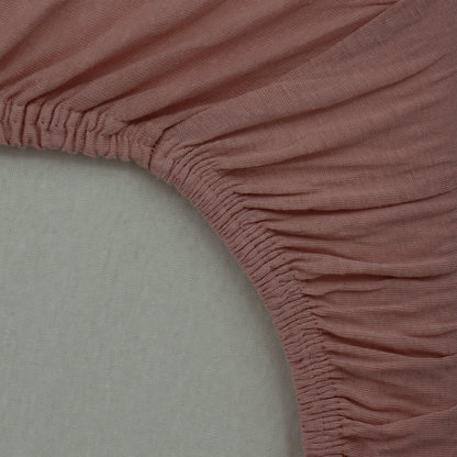Drap-housse bébé 45x85 cm - Drap housse berceau - Uni Jersey Rose