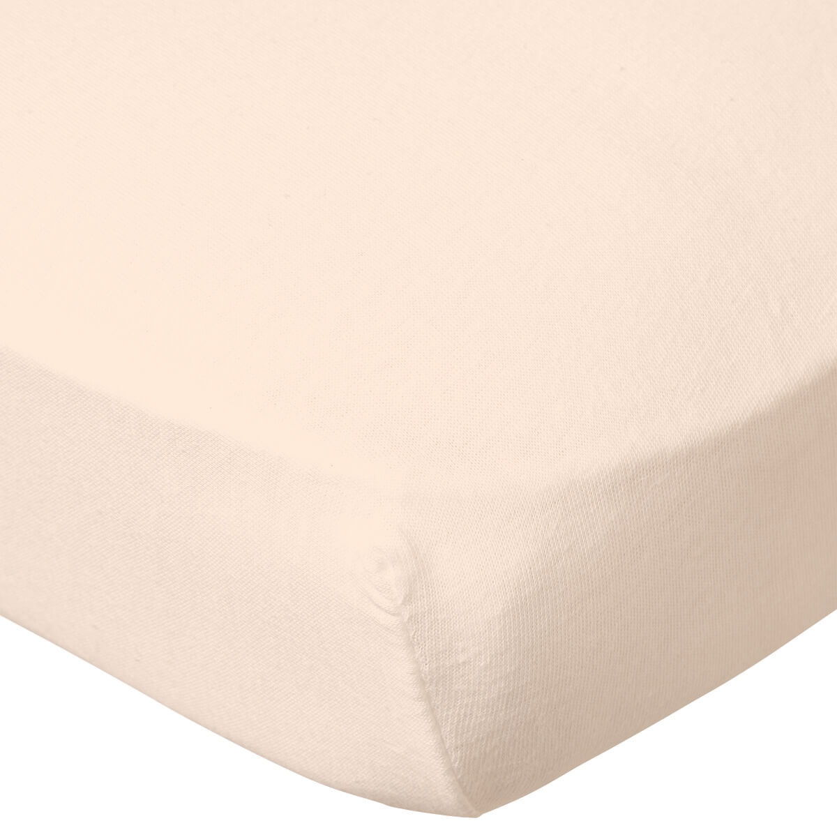 Drap-housse 70x140 cm x2 pcs en Coton Blanc / Blé