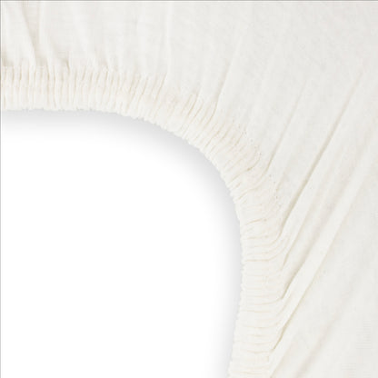Drap housse uni 40x80 cm - Ecru - BB Malin élastique