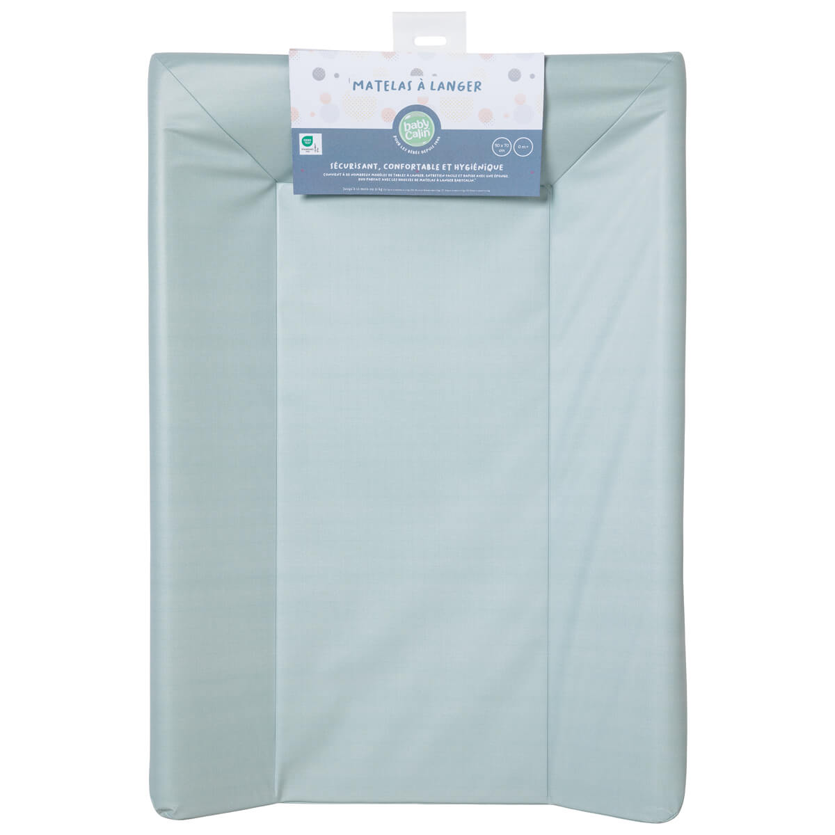 Matelas à langer 50x70 cm Luxe en PVC Bleu Vert