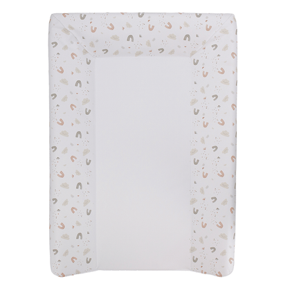 Matelas à langer Luxe 50x70 cm avec tétière - Matelas à langer pour bébé en PVC - Arc en Ciel