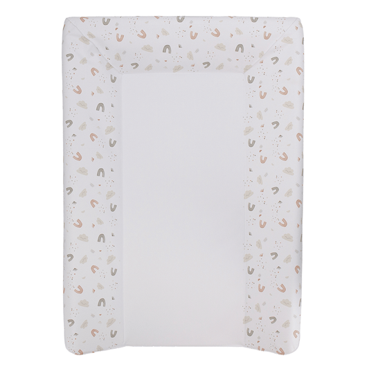 Matelas à langer Luxe 50x70 cm avec tétière - Matelas à langer pour bébé en PVC - Arc en Ciel