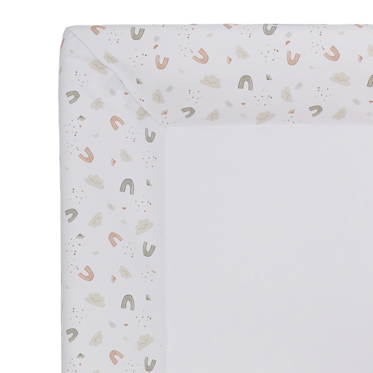 Matelas à langer Luxe 50x70 cm avec tétière - Matelas à langer pour bébé en PVC - Arc en Ciel