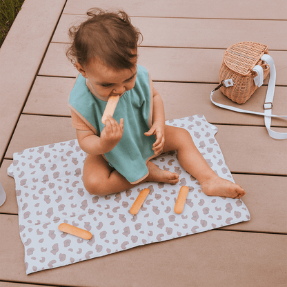 Tapis à langer pliant 40x58 cm - Matelas à langer nomade PVC - Léopard