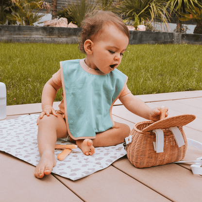 Tapis à langer pliant 40x58 cm - Matelas à langer nomade PVC - Léopard