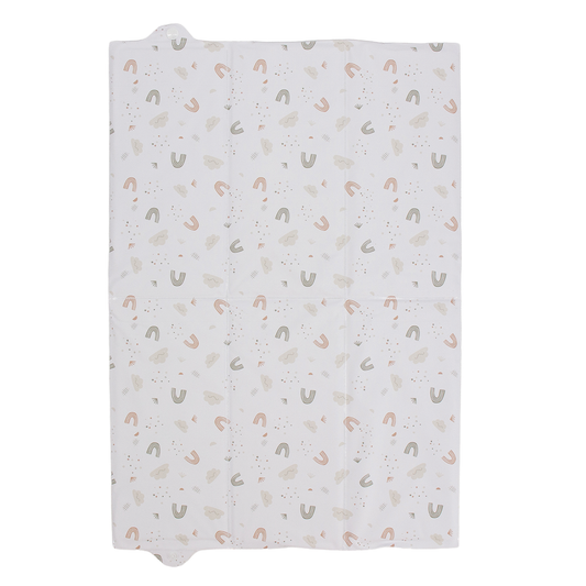 Tapis à langer pliant 40x58 cm - Matelas à langer nomade PVC - Arc en ciel