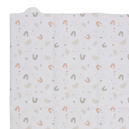 Tapis à langer pliant 40x58 cm - Matelas à langer nomade PVC - Arc en ciel