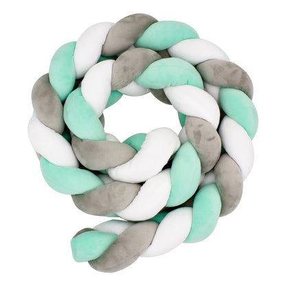 Tresse de décoration - 200 cm - Menthe/Blanc