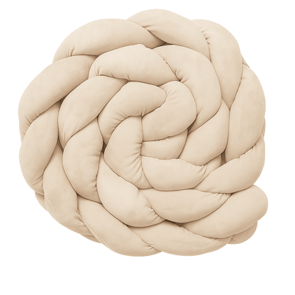 Coussin tresse Almond Milk - Tresse bébé 200 cm