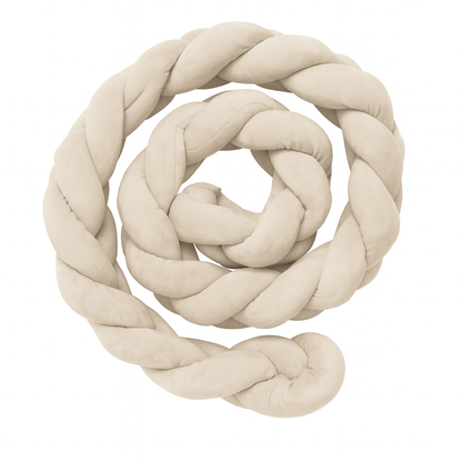Coussin tresse Almond Milk - Tresse bébé 200 cm