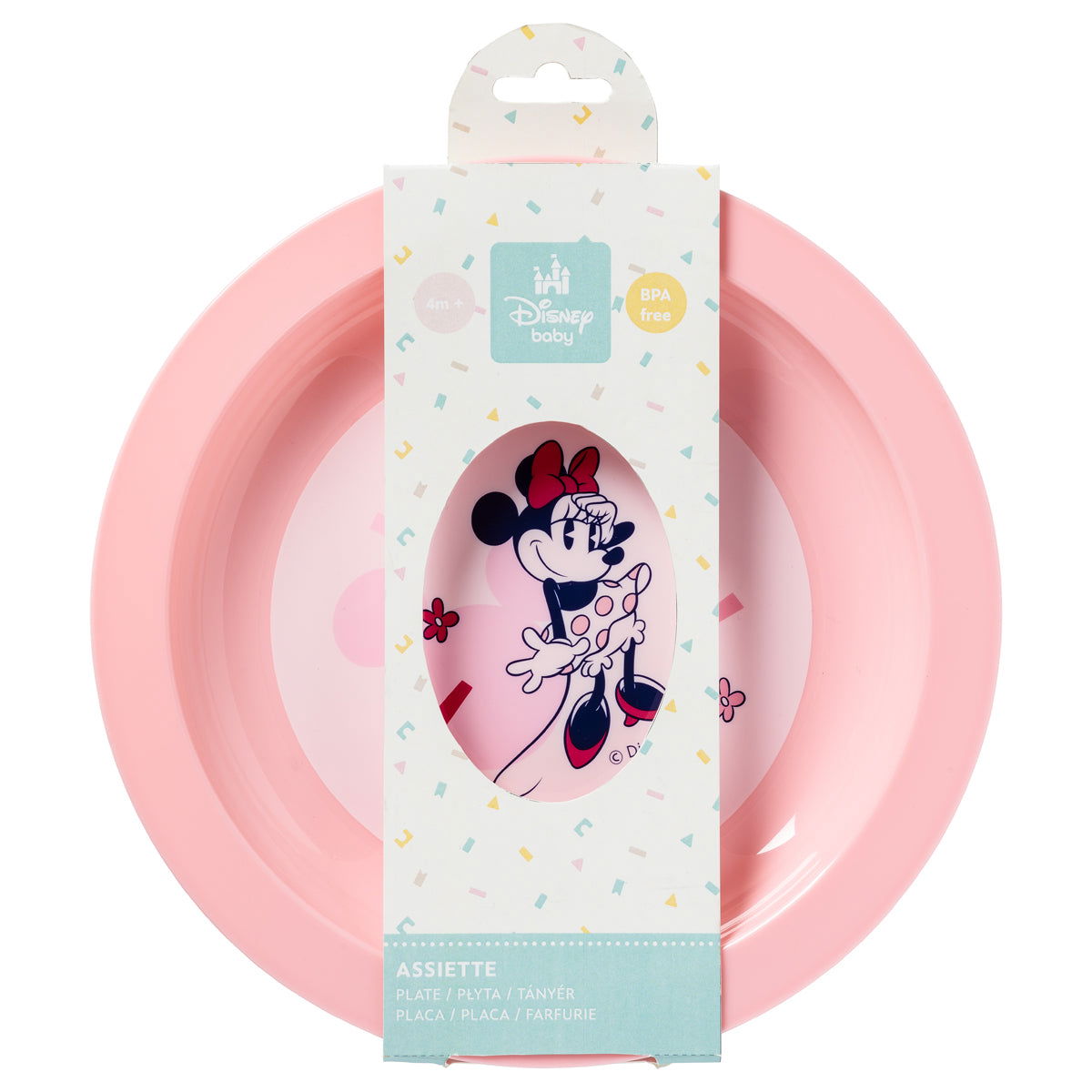 BB Kit - Repas ensemble vaisselle Minnie Confettis - Disney Baby