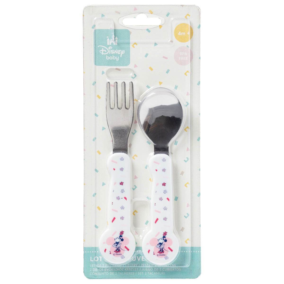 BB Kit - Repas ensemble vaisselle Minnie Confettis - Disney Baby