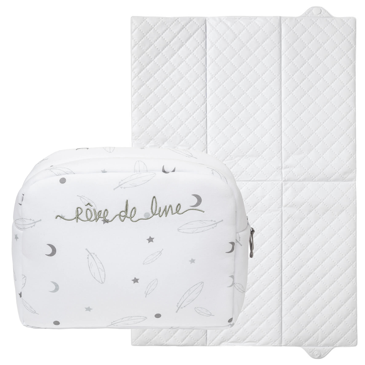 BB Kit Hygiène Voyage Rêve de Lune tapis à langer + Trousse de Toilette