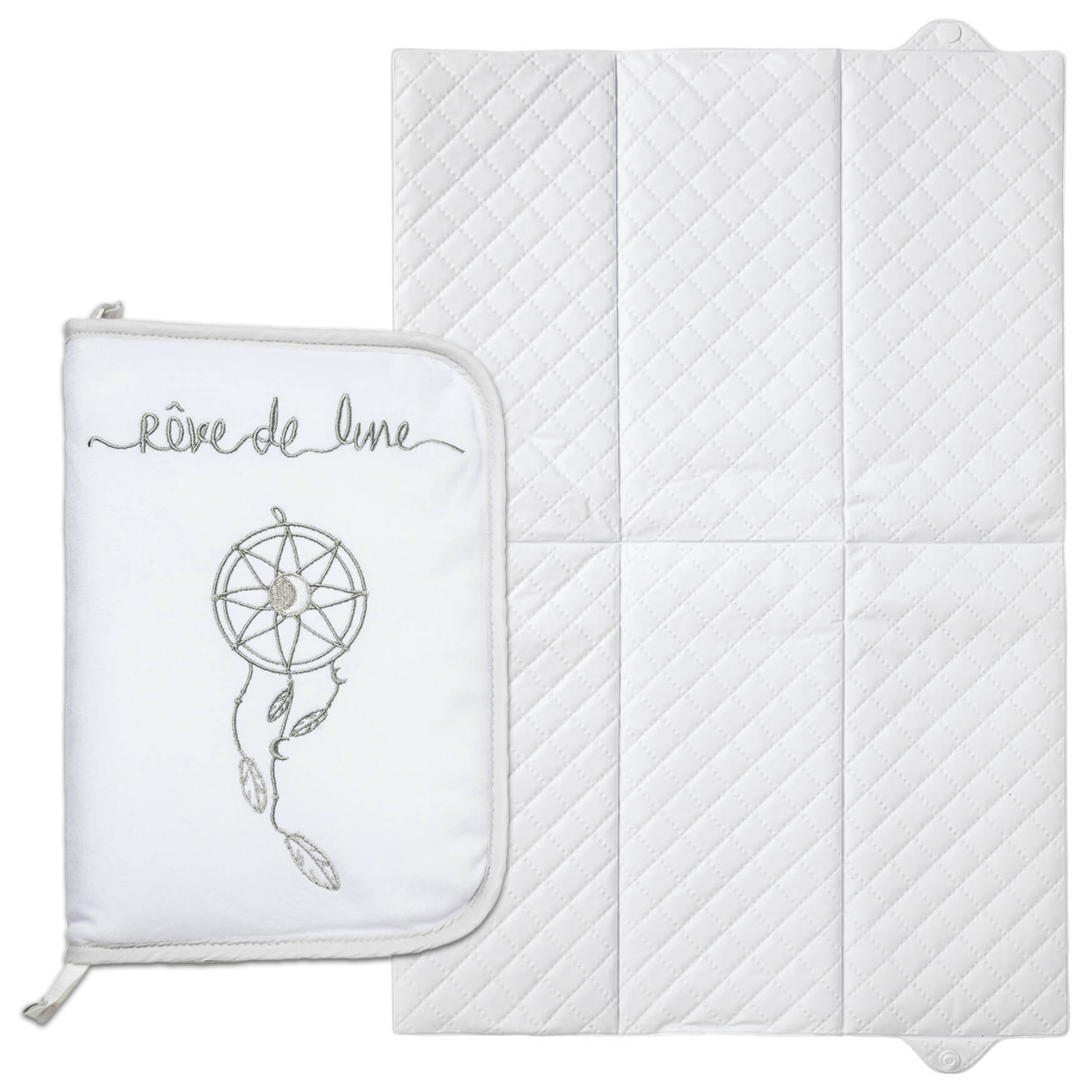 BB Kit Voyage Rêve de Lune tapis à langer pliant + Pochette carnet de santé