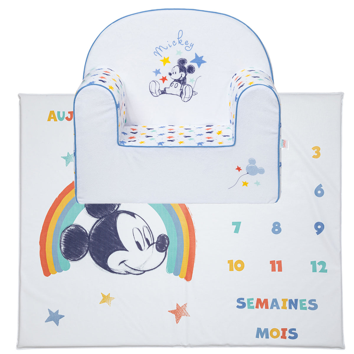 BB Kit - Eveil Mickey Cool - Fauteuil + Tapis de jeu
