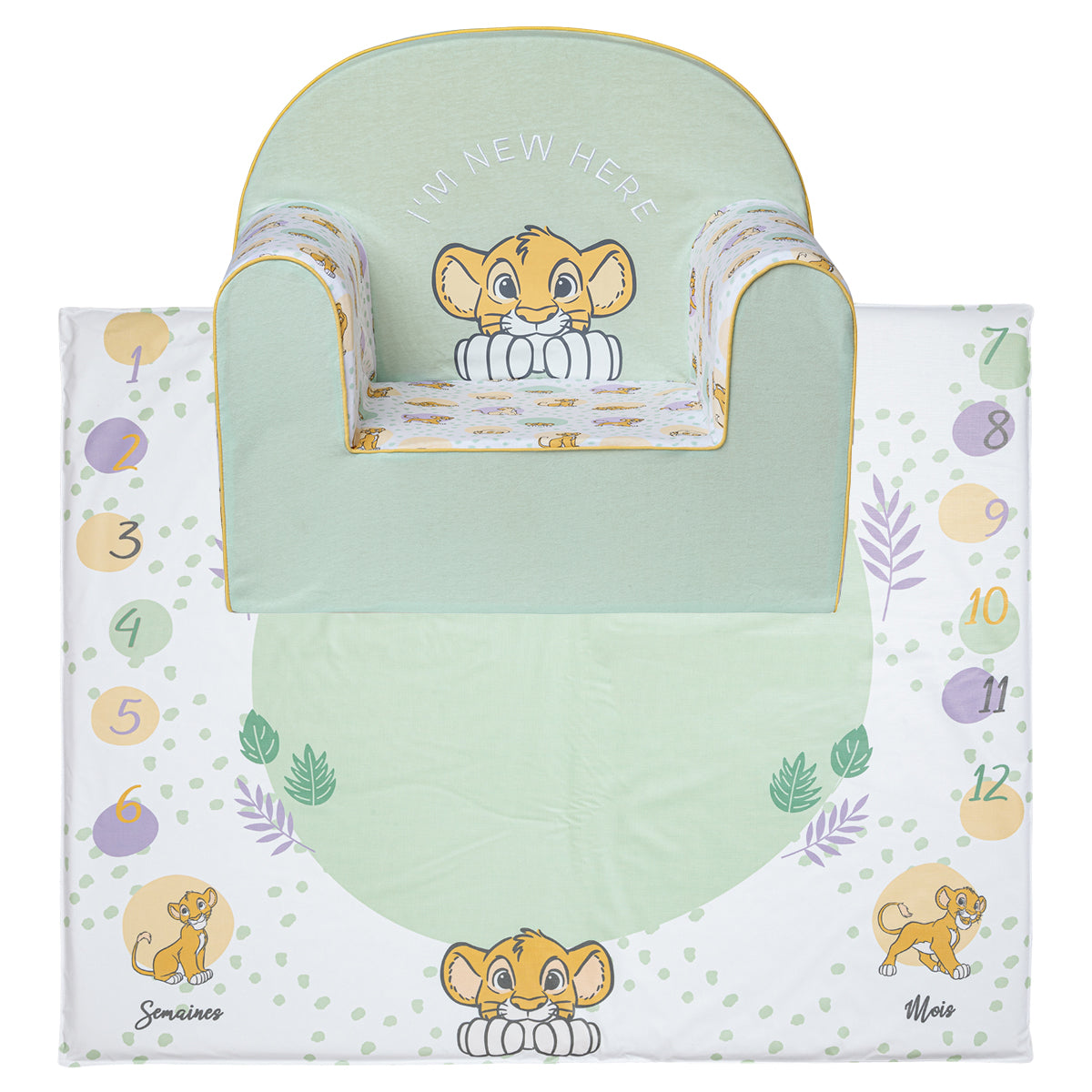 BB Kit - Eveil Roi Lion Cosy Time - Fauteuil + Tapis de jeu