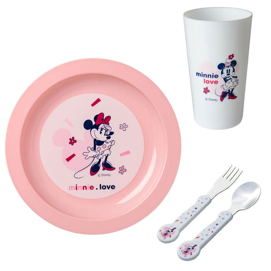 BB Kit - Repas ensemble vaisselle Minnie Confettis - BB Malin