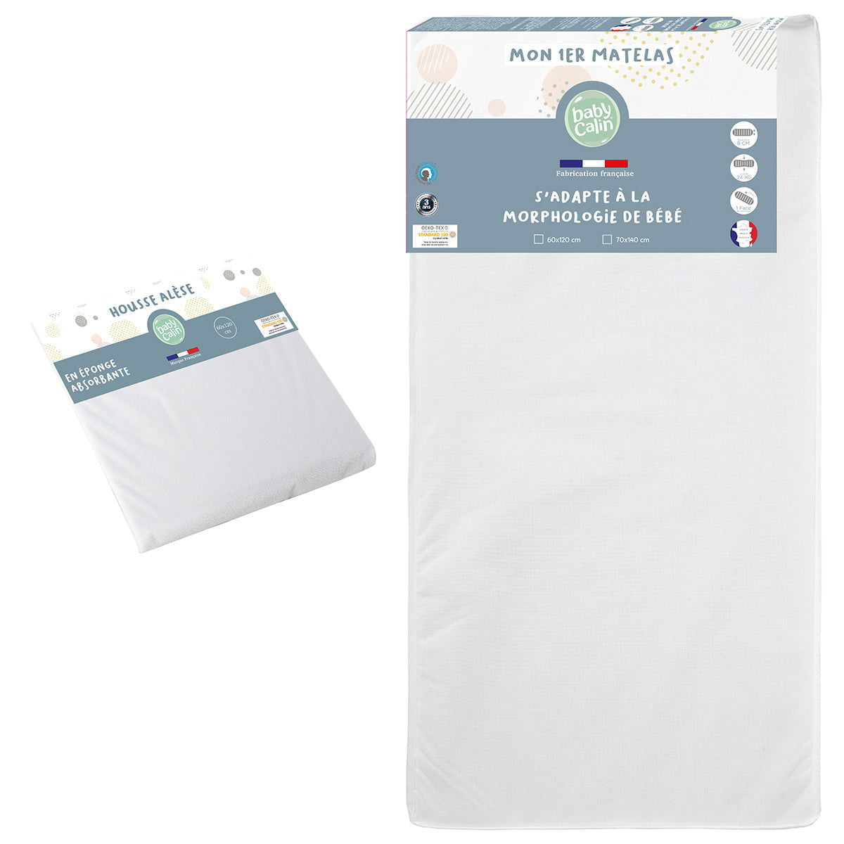 BB Kit - Sommeil Mon 1er Matelas 70x140 cm - BB Malin