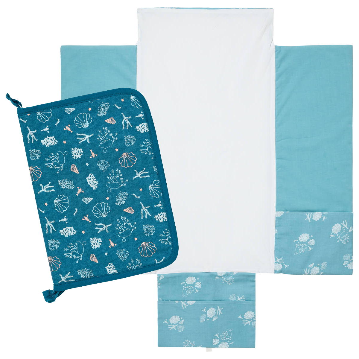 BB Kit Voyage Seaside Romance tapis à langer + Pochette carnet de santé