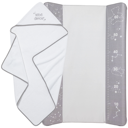 BB Kit Hygiène matelas à langer Premium + maxi cape de bain Constellations