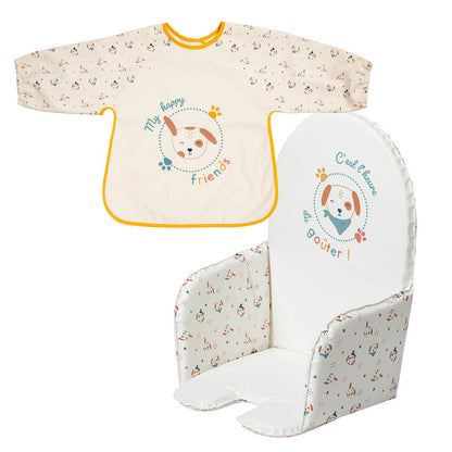 BB Kit repas - Tablier et Coussin de chaise haute Toutou - 12 mois - BB Malin