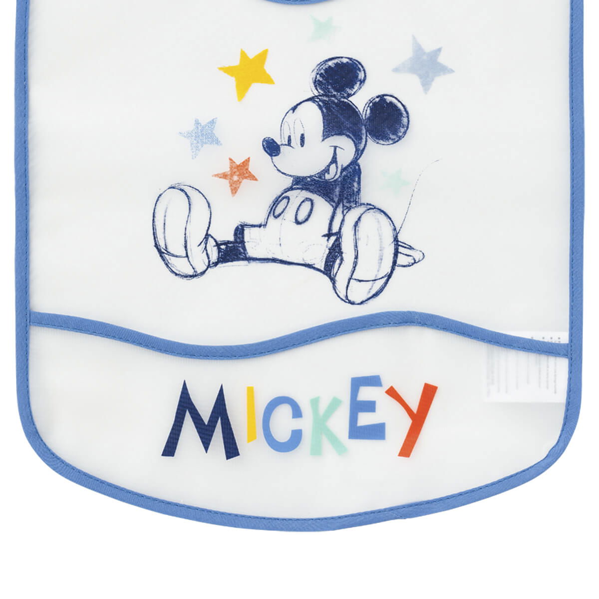 Bavoir 6 mois imperméable avec poche 28x32 cm - Mickey Cool - 