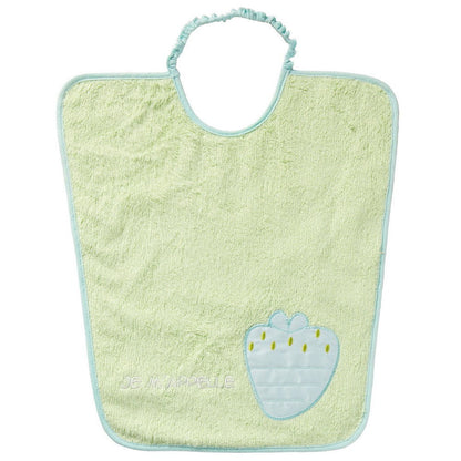 Bavoir maternelle avec étiquette nom - fraise - Babycalin