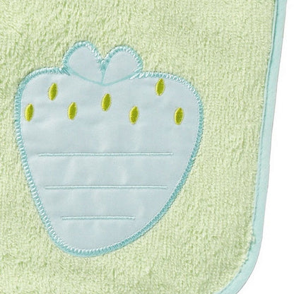 Bavoir maternelle avec étiquette nom - fraise - 