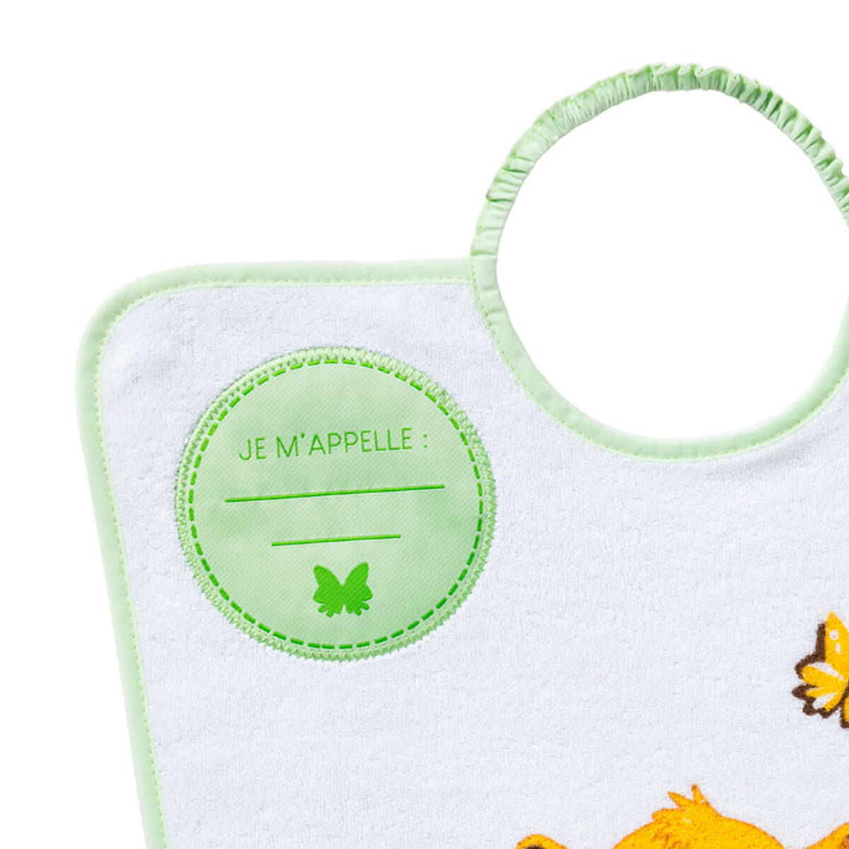 Bavoir maternelle je m'appelle Roi Lion - 24 mois - 
